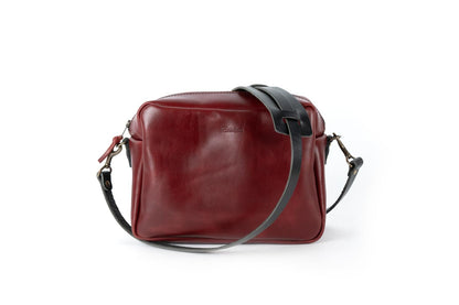 SARAH LEATHER CROSSBODY - LARGE - OXBLOOD