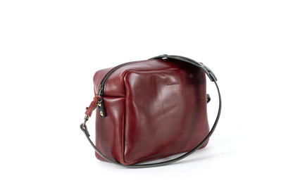 SARAH LEATHER CROSSBODY - LARGE - OXBLOOD