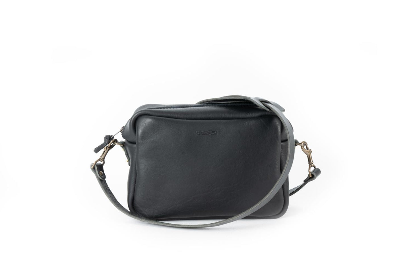 SARAH LEATHER CROSSBODY - MEDIUM - BLACK