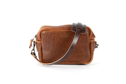 SARAH LEATHER CROSSBODY - MEDIUM - COGNAC BISON