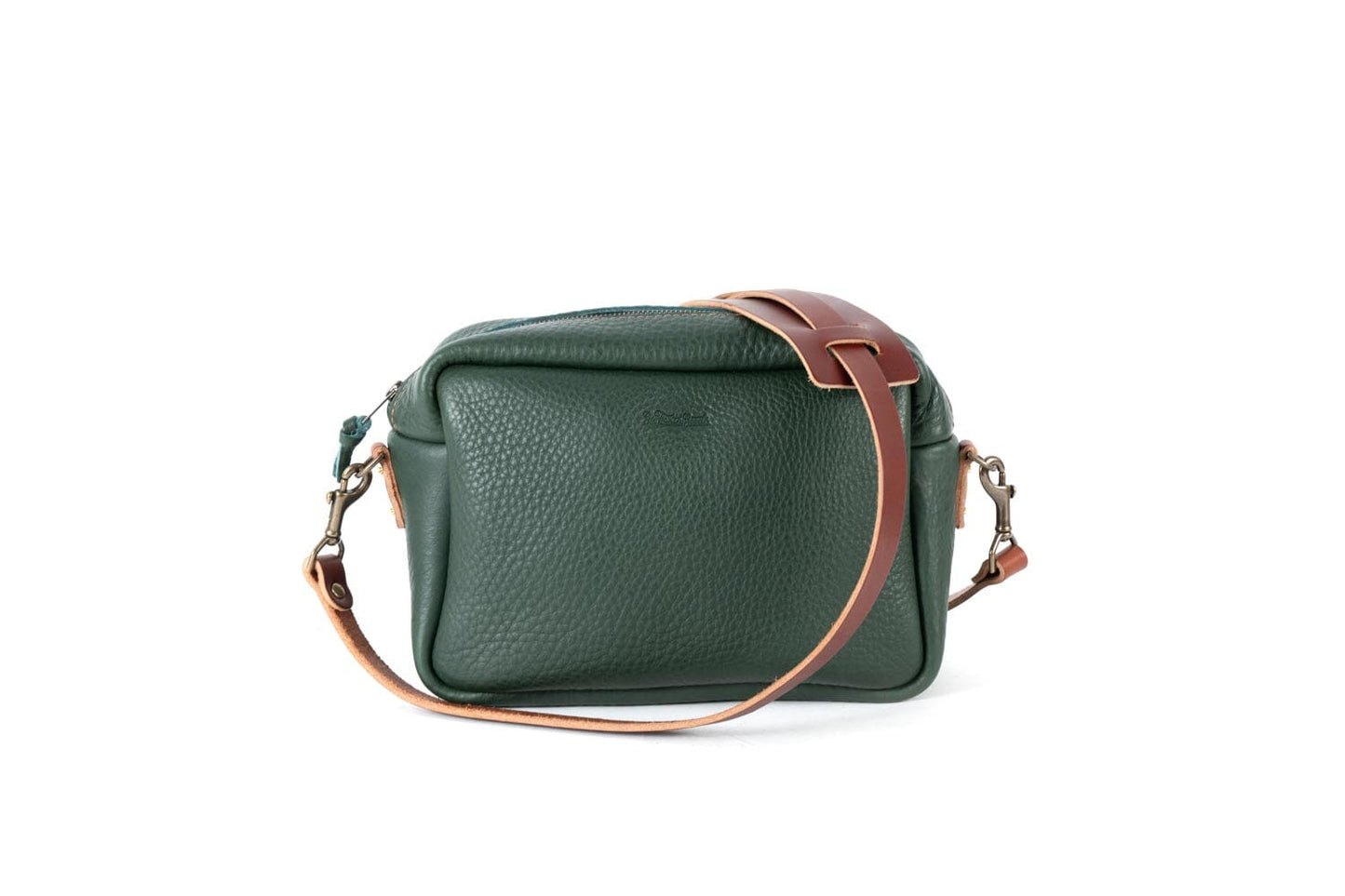 SARAH LEATHER CROSSBODY - MEDIUM - FOREST GREEN