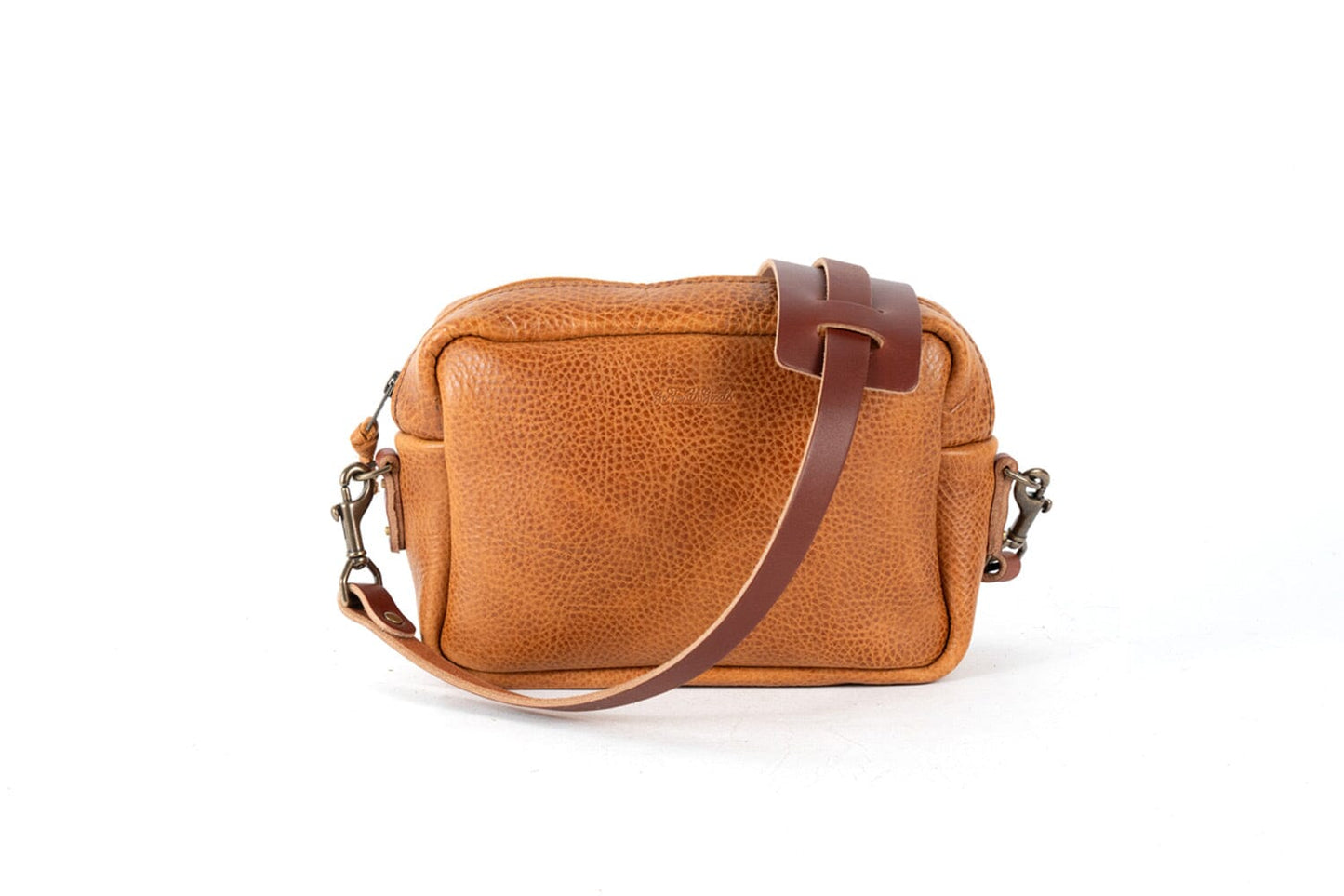 SARAH LEATHER CROSSBODY - MEDIUM - HONEY