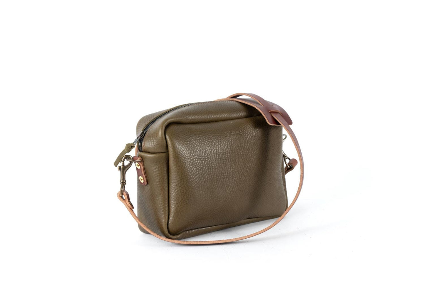 SARAH LEATHER CROSSBODY - MEDIUM - OLIVE