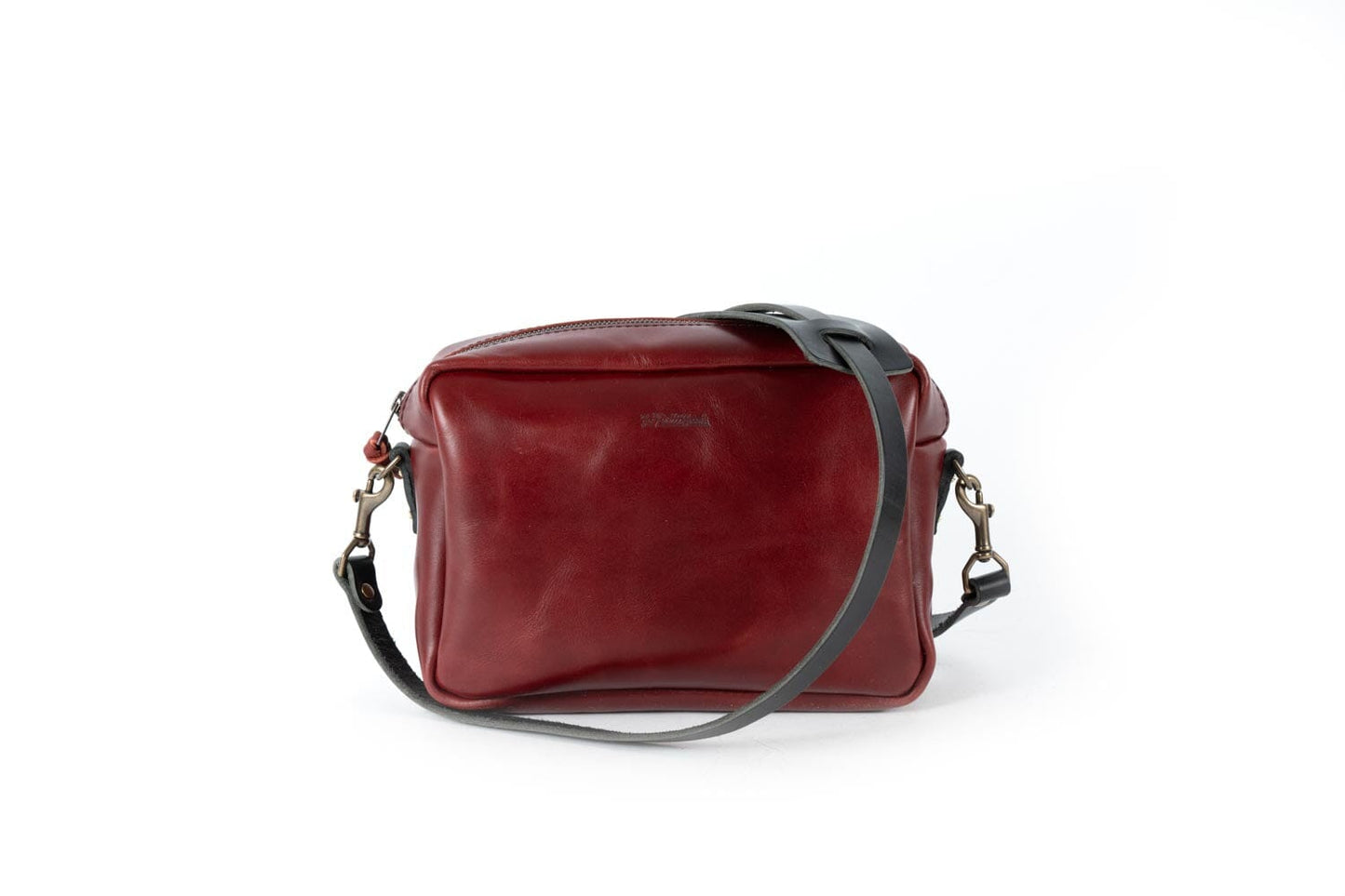 SARAH LEATHER CROSSBODY - MEDIUM - OXBLOOD