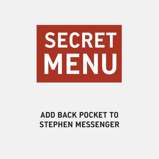 ADD BACK POCKET ON STEPHEN MESSENGER