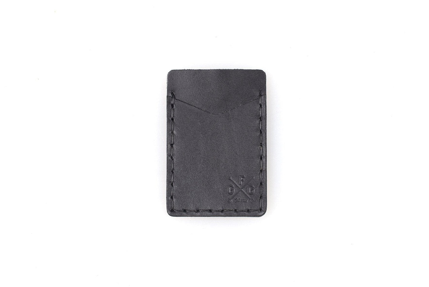 SLIM LEATHER CARD WALLET WITH MAGNETIC MONEY CLIP - IN STOCK