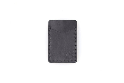 SLIM LEATHER CARD WALLET WITH MAGNETIC MONEY CLIP (READY TO SHIP)