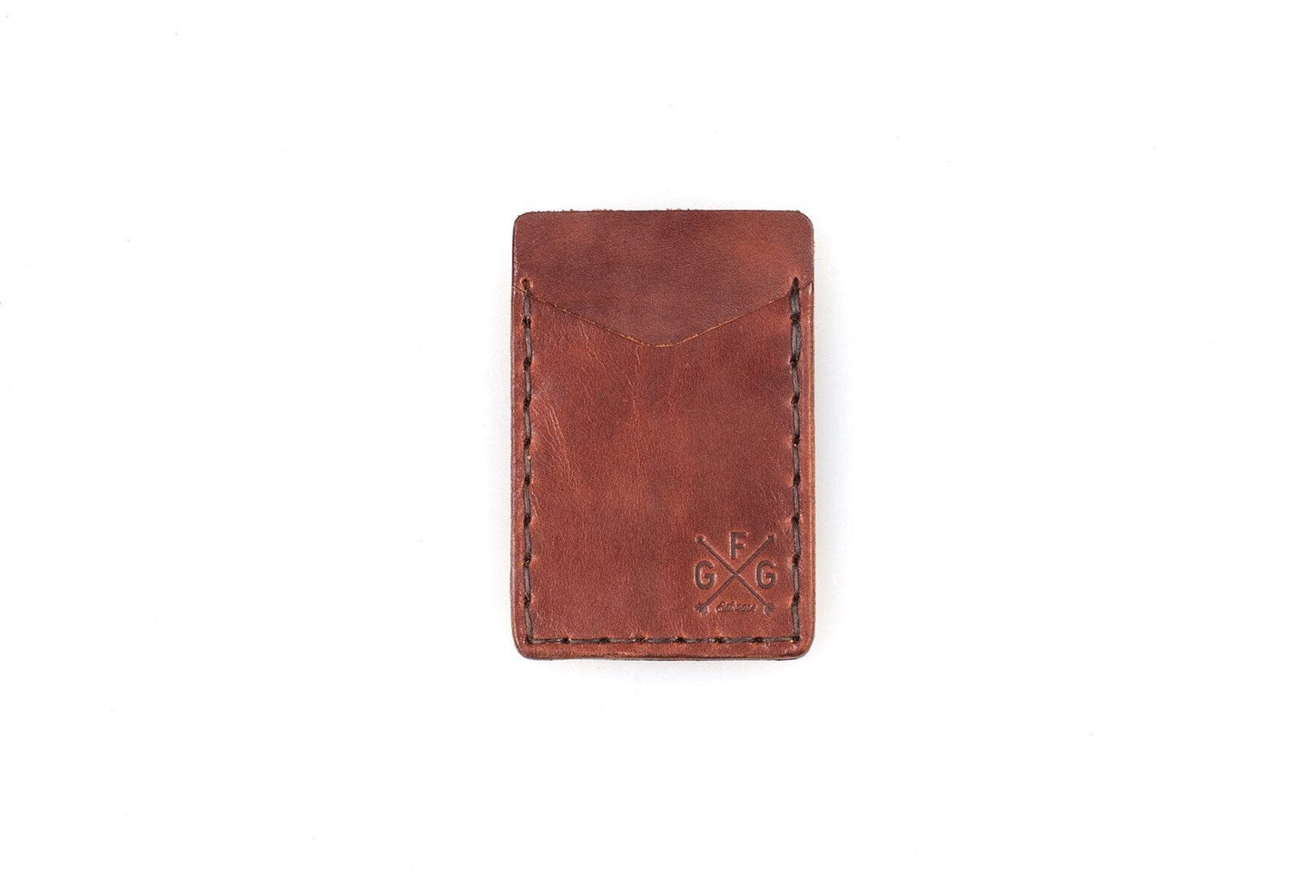 SLIM LEATHER CARD WALLET WITH MAGNETIC MONEY CLIP (READY TO SHIP)