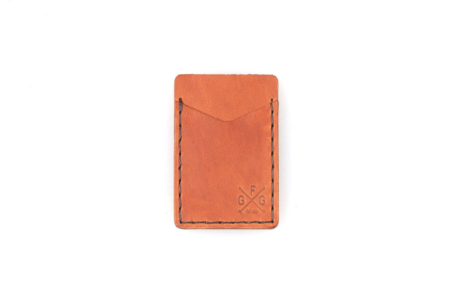 SLIM LEATHER CARD WALLET WITH MAGNETIC MONEY CLIP - IN STOCK