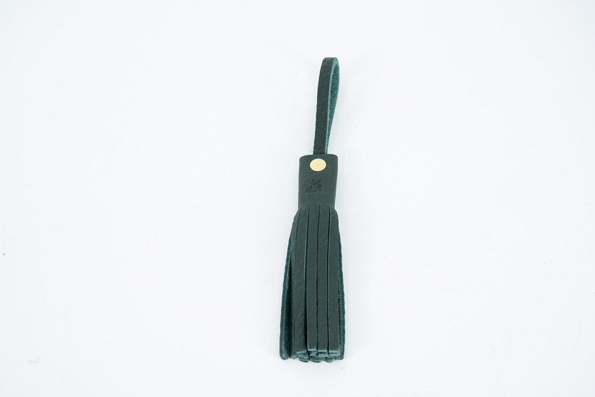 Leather Tassel Bag Charm Double Tassel Charm Detachable 