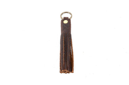 LEATHER TASSEL KEY CHAIN