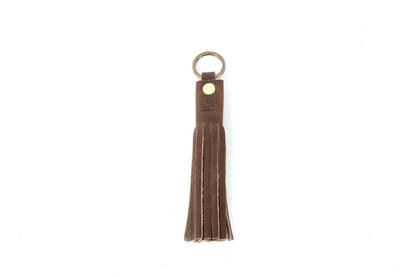 LEATHER TASSEL KEY CHAIN