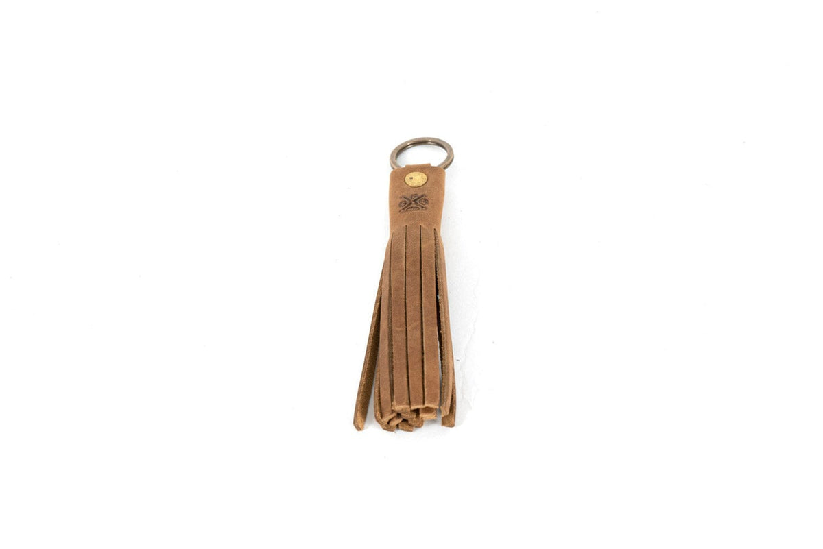 Leather Pasture Tassel Key Chain