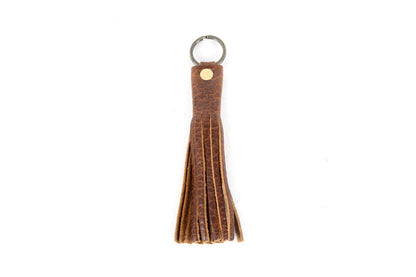 LEATHER TASSEL KEY CHAIN