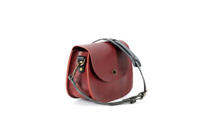 Vivian Satchel - Leather Crossbody - Deluxe - Oxblood - IN STOCK