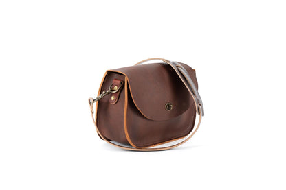 Vivian Satchel - Leather Crossbody - Deluxe - Natural Veg Tan