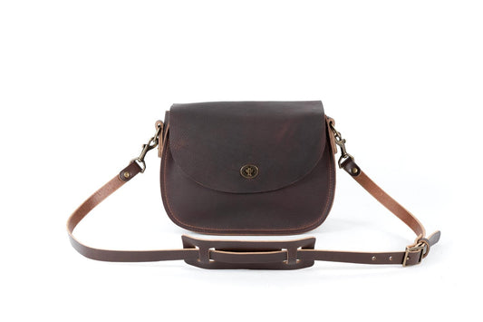 Vivian Satchel - Leather Crossbody - Mocha