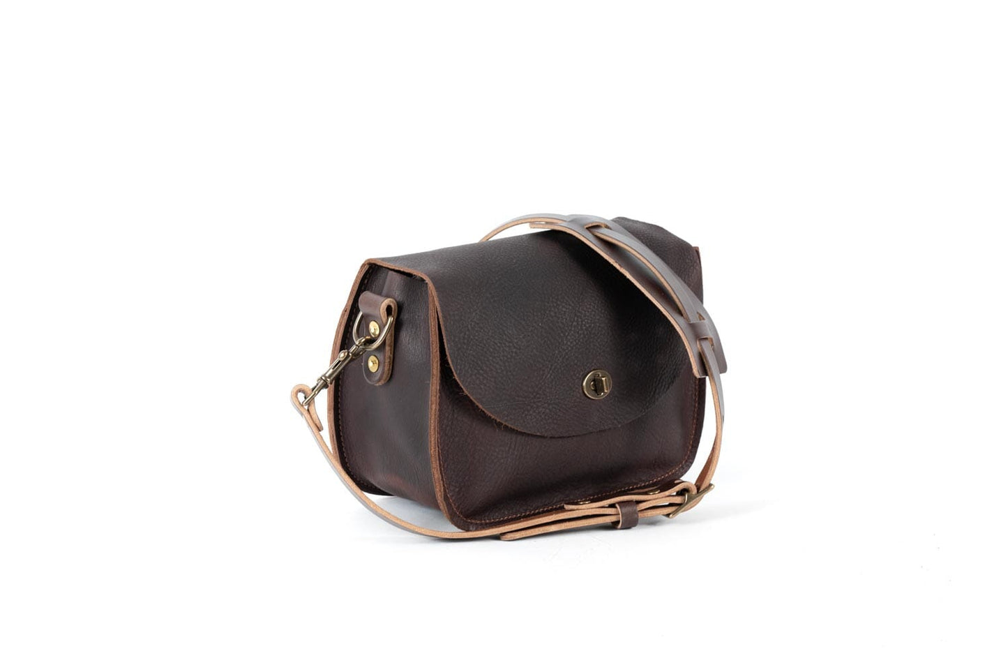 Vivian Satchel - Leather Crossbody - Mocha