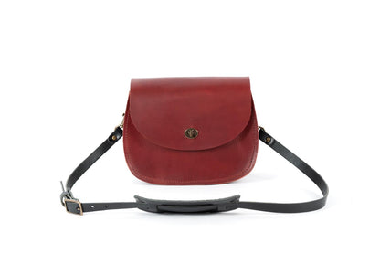 Vivian Satchel - Leather Crossbody - Oxblood