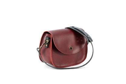 Vivian Satchel - Leather Crossbody - Oxblood