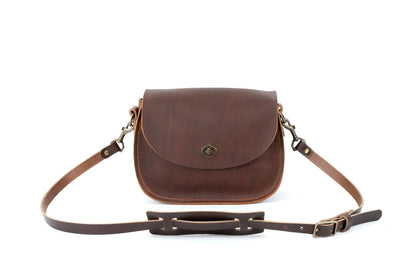 Vivian Satchel - Leather Crossbody - Violet