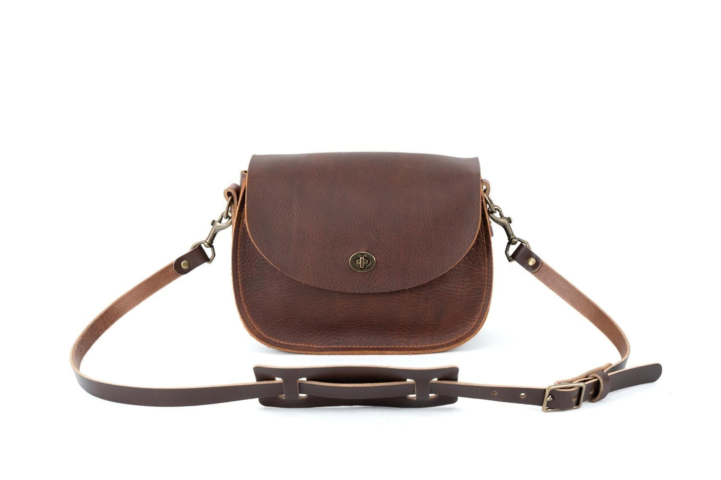 Vivian Satchel - Leather Crossbody - Forest Green