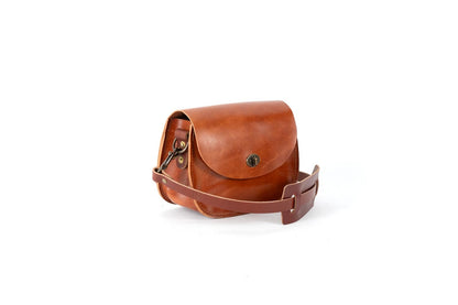 VIVIAN SATCHEL - LEATHER CROSSBODY - SMALL - CARAMEL