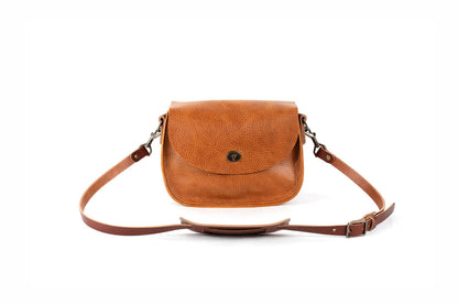 VIVIAN SATCHEL - LEATHER CROSSBODY - SMALL - HONEY