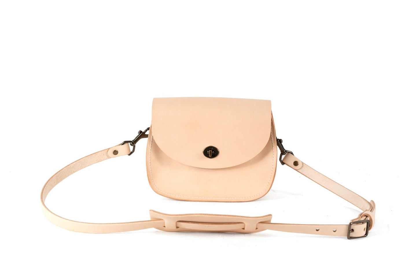 VIVIAN SATCHEL - LEATHER CROSSBODY - SMALL - NATURAL VEG TAN - IN STOCK