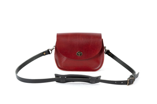 VIVIAN SATCHEL - LEATHER CROSSBODY - SMALL - OXBLOOD