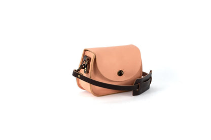 VIVIAN SATCHEL - LEATHER CROSSBODY - SMALL - PEACH FUZZ - IN STOCK