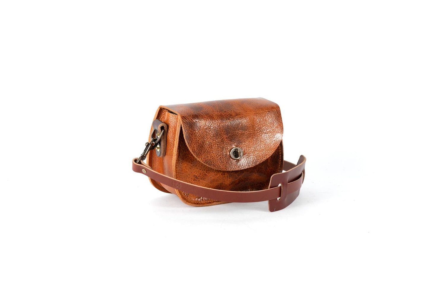 VIVIAN SATCHEL - LEATHER CROSSBODY - SMALL - PEANUT BISON