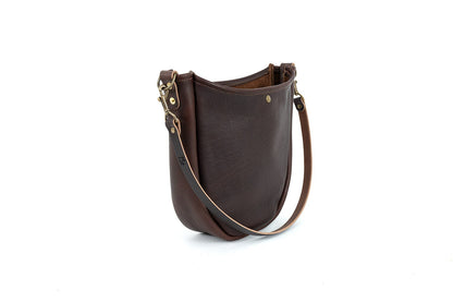 Celeste Leather Hobo Bag - Mocha