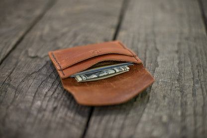 TUCK LEATHER CARD WALLET