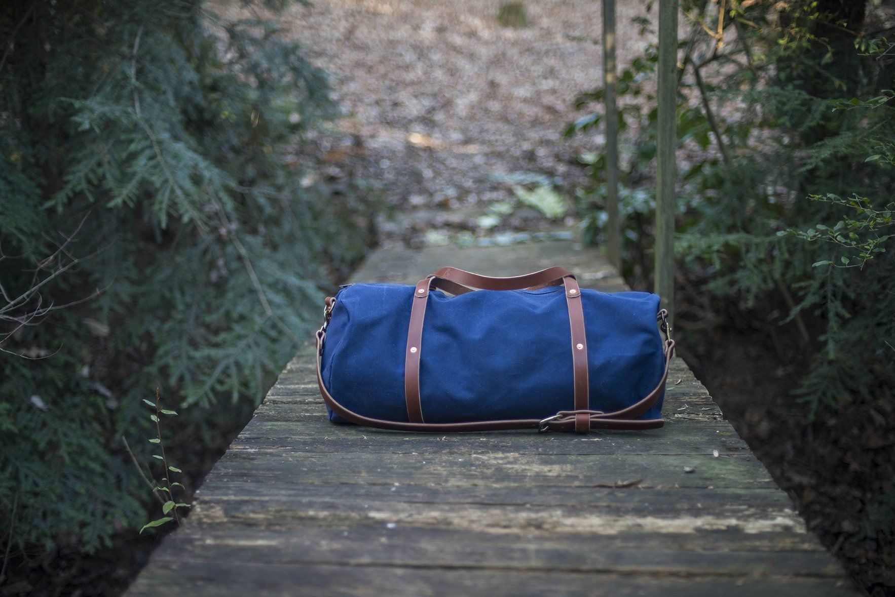 White Cap Waxed Canvas Duffle, Navy by Rogue Industries