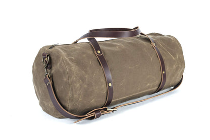 WILLIAM WAXED CANVAS DUFFLE BAG