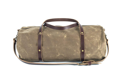 WILLIAM WAXED CANVAS DUFFLE BAG