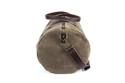 WILLIAM WAXED CANVAS DUFFLE BAG