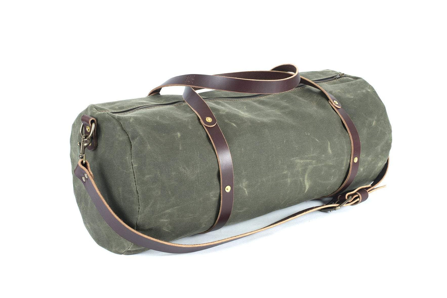 WILLIAM WAXED CANVAS DUFFLE BAG