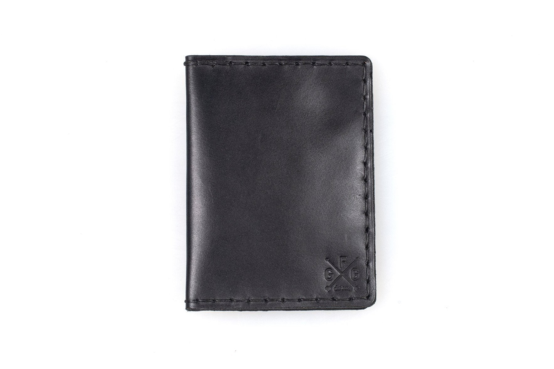 Viaggio Black - Vegetable Tanned Leather Passport Holder