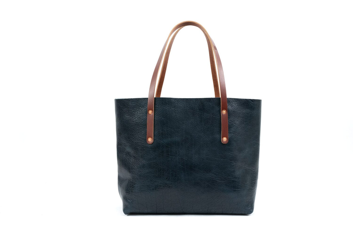 AVERY LEATHER TOTE BAG - LARGE - INDIGO BISON