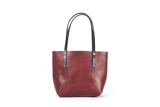 AVERY LEATHER TOTE BAG - MEDIUM - OXBLOOD