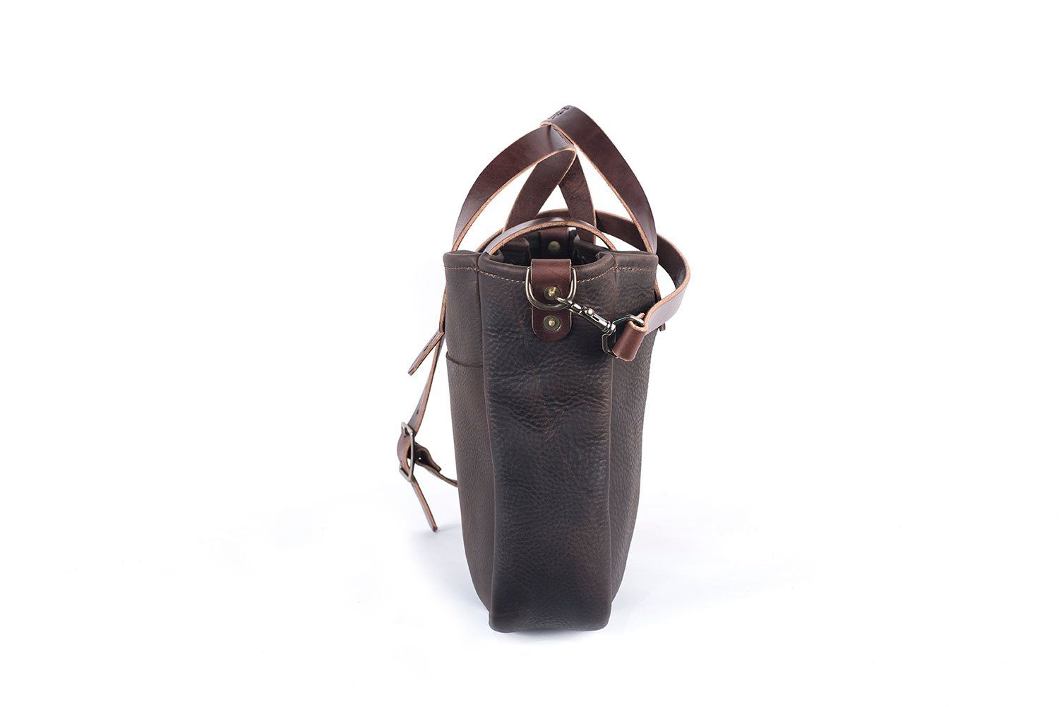 Go Forth Goods Leather Bucket Bag