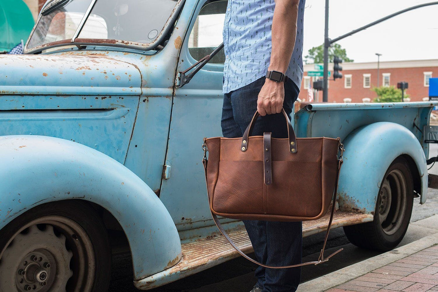 BUCHANAN LEATHER TOTE BAG / BRIEFCASE - IN STOCK