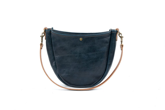 Celeste Leather Hobo Bag - Indigo Bison