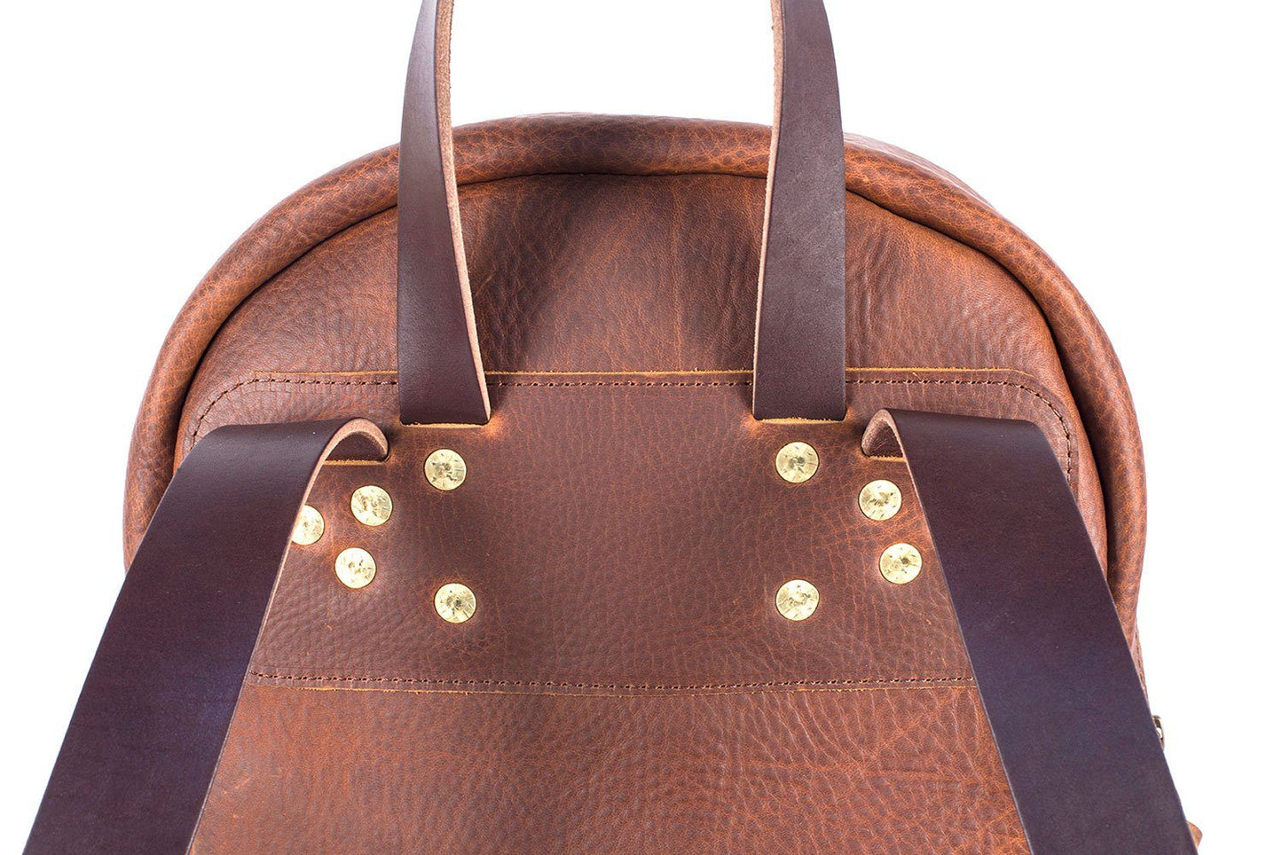 CLASSIC ZIPPERED LEATHER BACKPACK