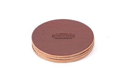 LEATHER COASTER SET