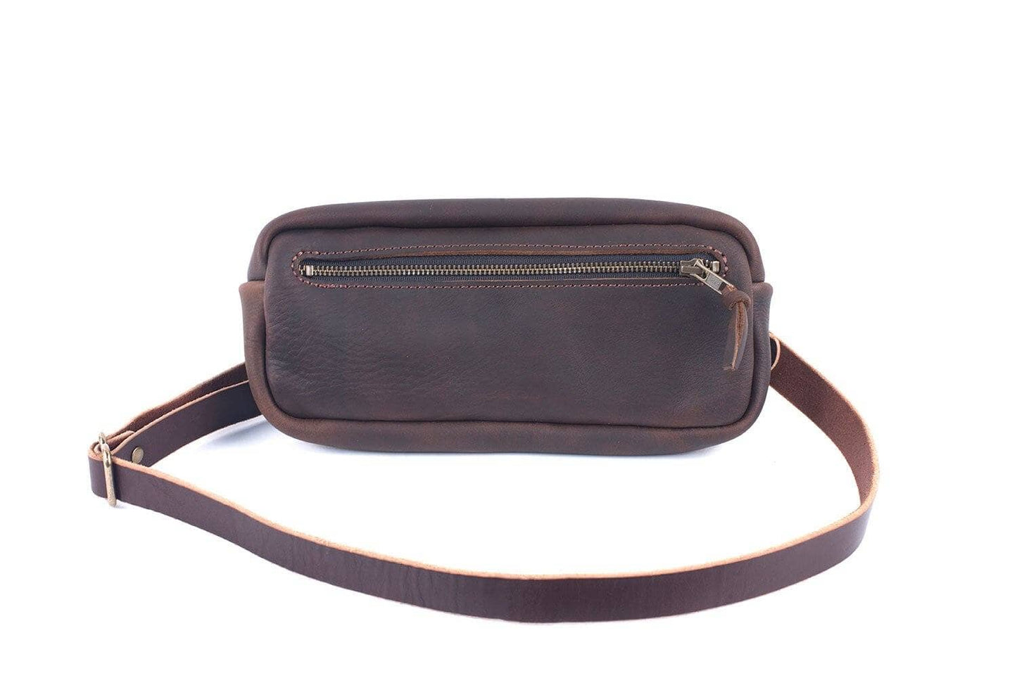 LEATHER FANNY PACK / LEATHER WAIST BAG - MOCHA