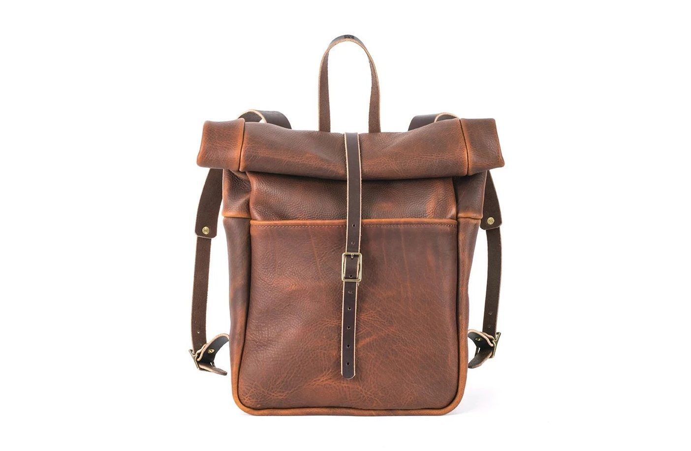 GRANT LEATHER ROLL TOP RUCKSACK BACKPACK - IN STOCK