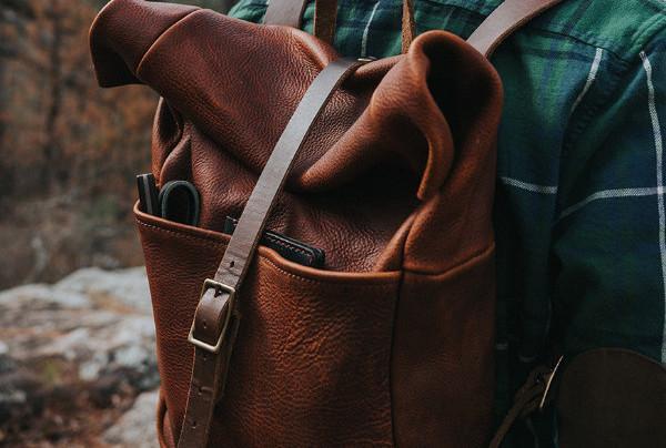 Leather Bucket Bag - Large - Saddle - Go Forth Goods ®